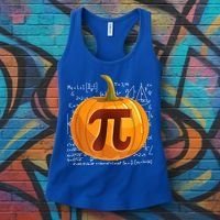 Pumpkin Pie Math Shirt Funny Halloween Thanksgiving Pi Day Women's Tank Top thumb 3