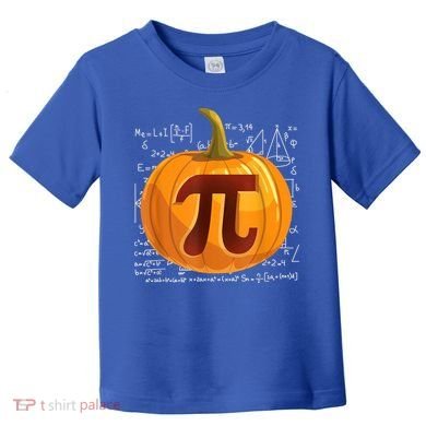Pumpkin Pie Math Shirt Funny Halloween Thanksgiving Pi Day Toddler T-Shirt