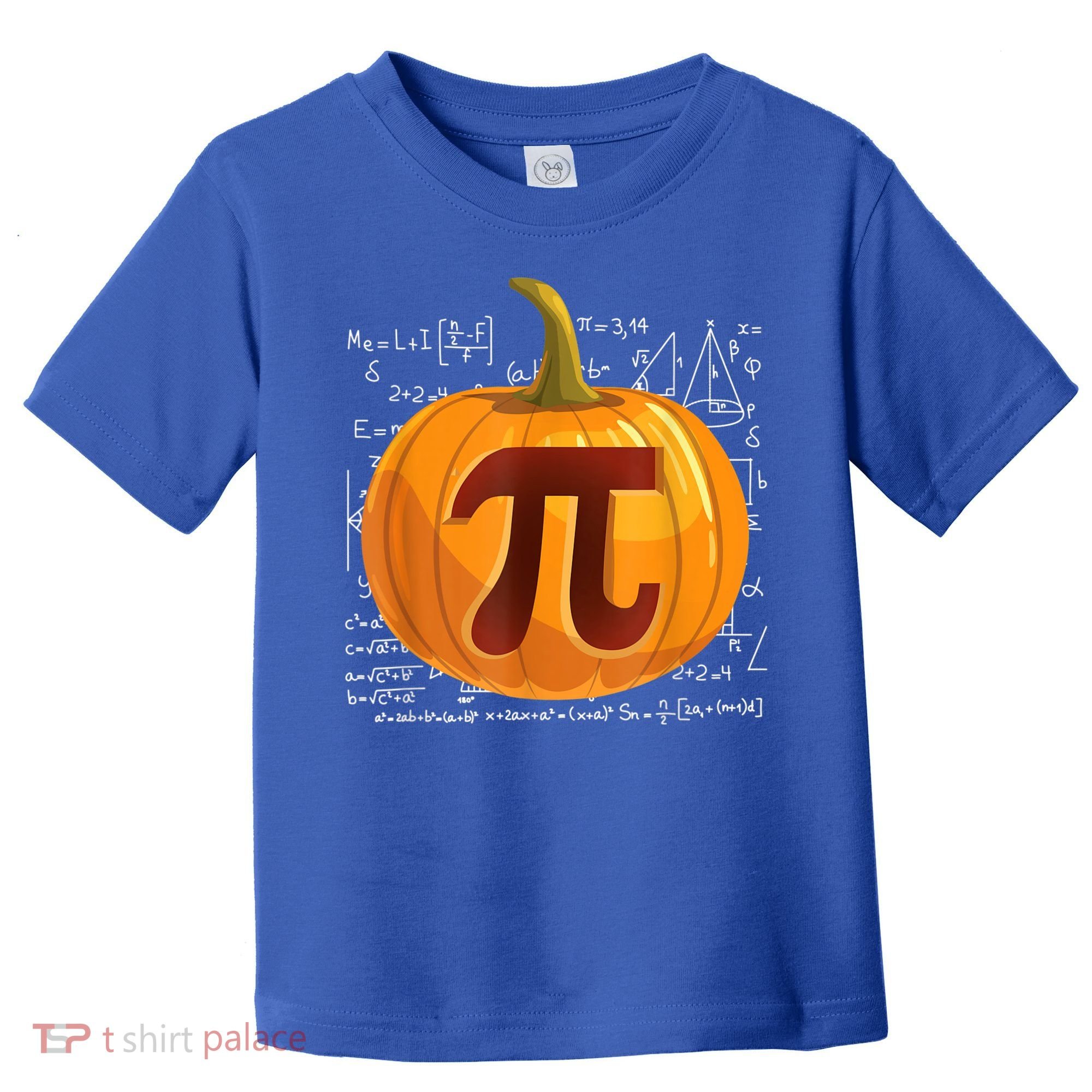 Pumpkin Pie Math Shirt Funny Halloween Thanksgiving Pi Day Toddler T-Shirt