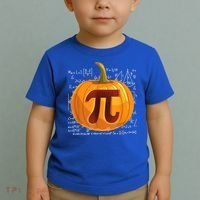 Pumpkin Pie Math Shirt Funny Halloween Thanksgiving Pi Day Toddler T-Shirt thumb 2
