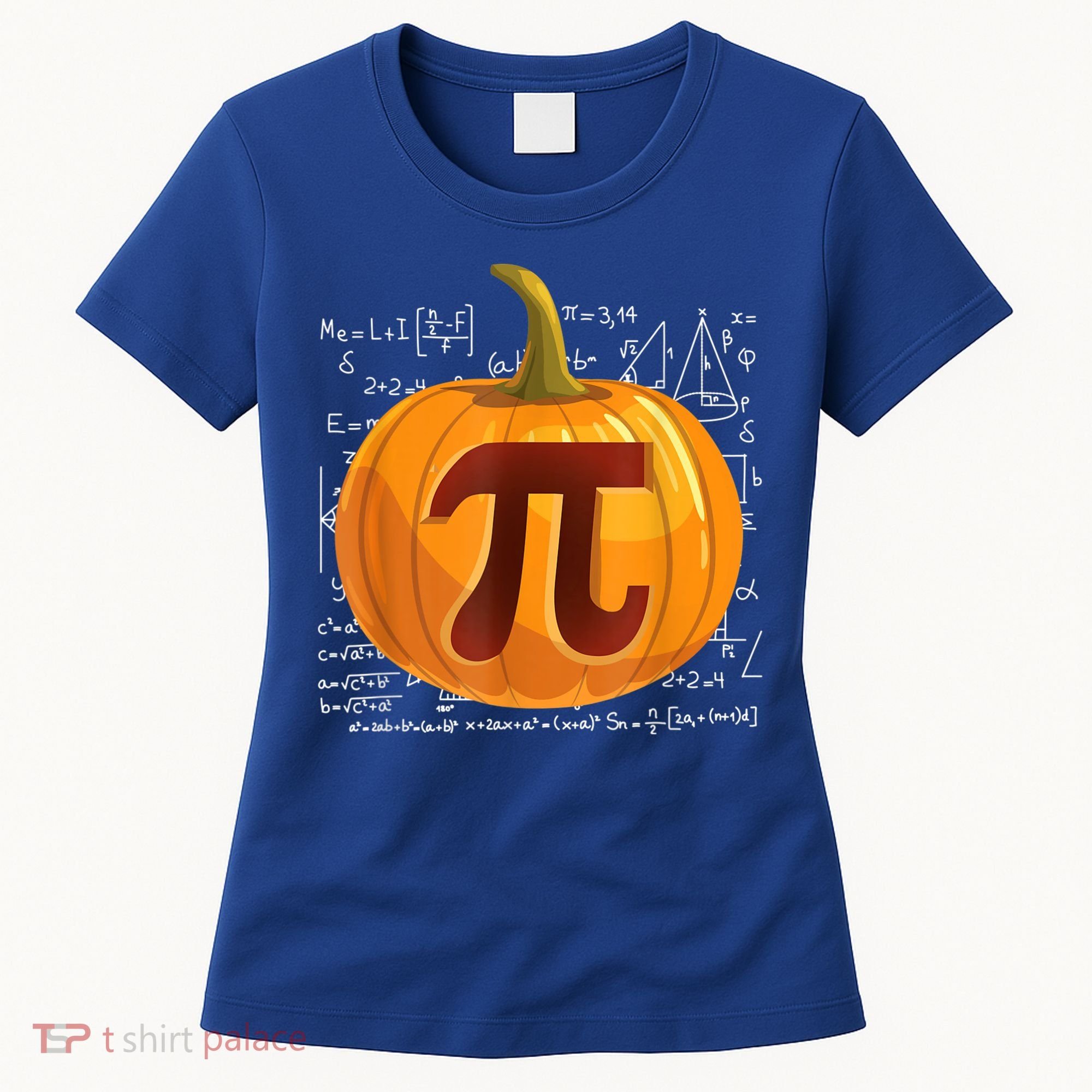 Pumpkin Pie Math Shirt Funny Halloween Thanksgiving Pi Day Women's T-Shirt