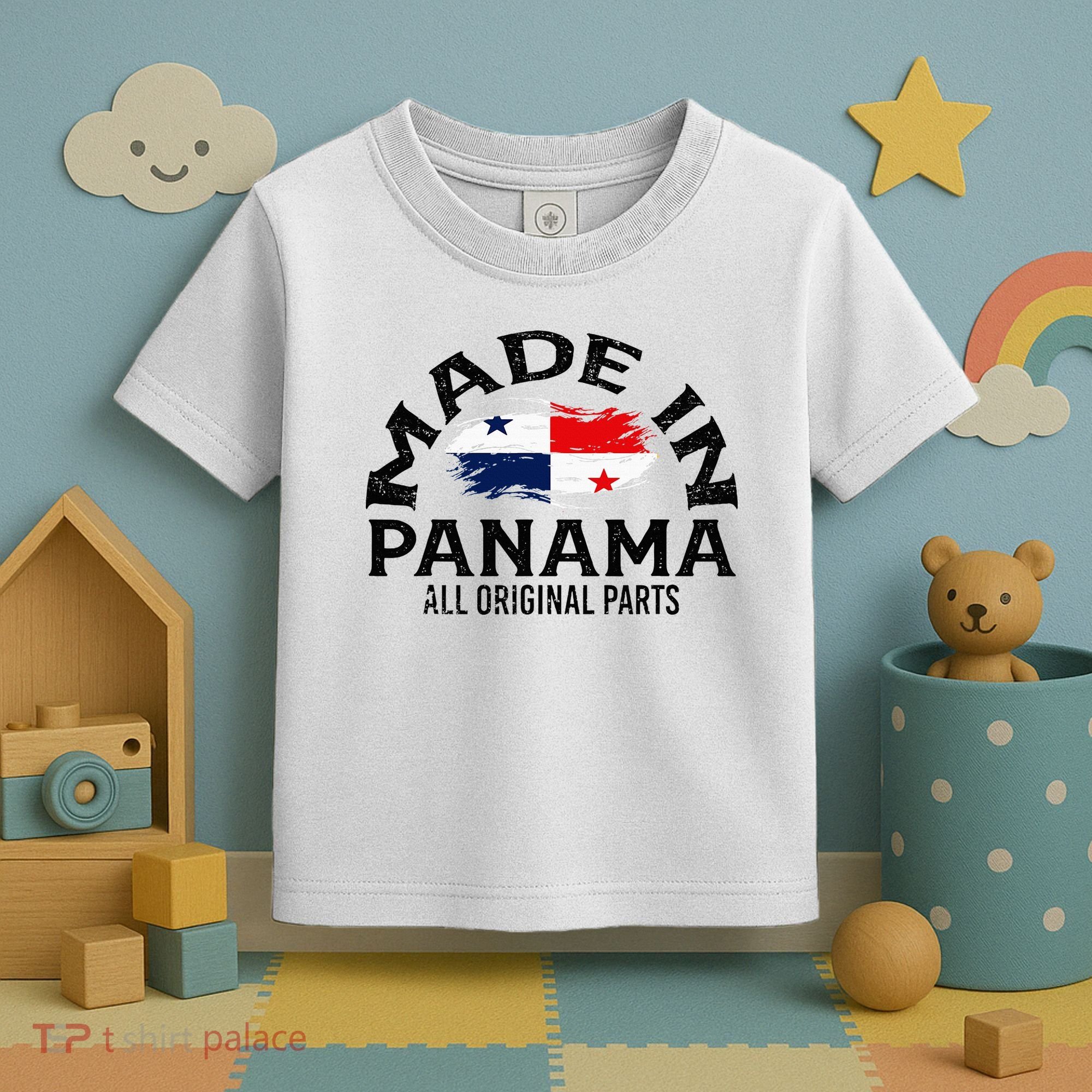 Panama Panamanian Made Flag Toddler T-Shirt