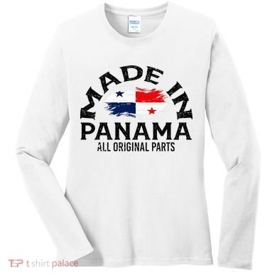 Panama Panamanian Made Flag Women's Long Sleeve Shirt