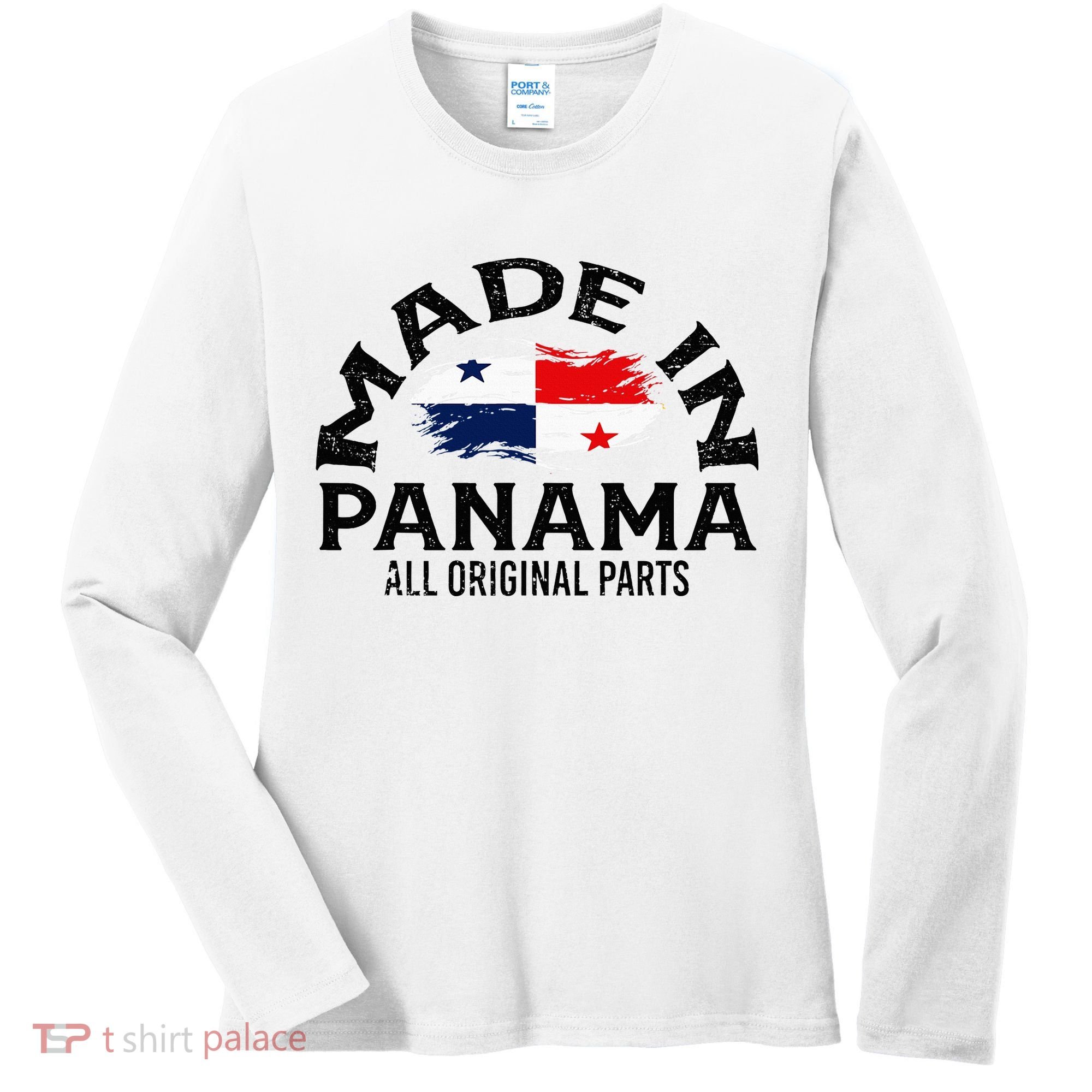 Panama Panamanian Made Flag Women's Long Sleeve Shirt