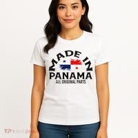 Panama Panamanian Made Flag Women's T-Shirt thumb 4