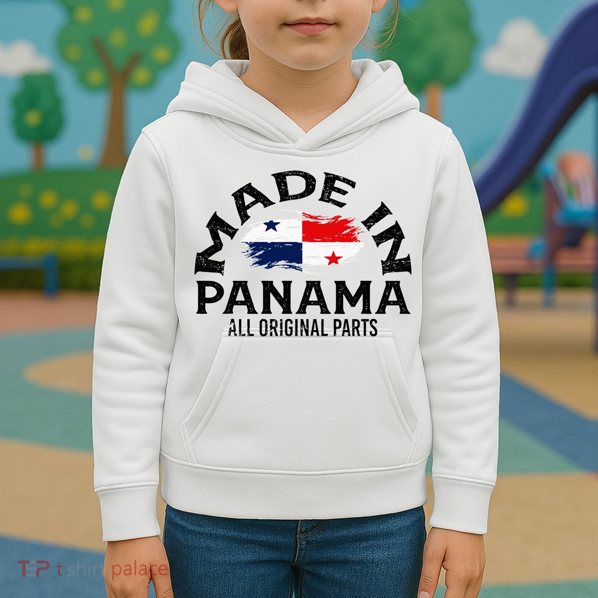 Panama Panamanian Made Flag Kids Hoodie