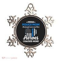 Proud Police Mom Law Enforcement Mother's Day Gift Ornament thumb 0