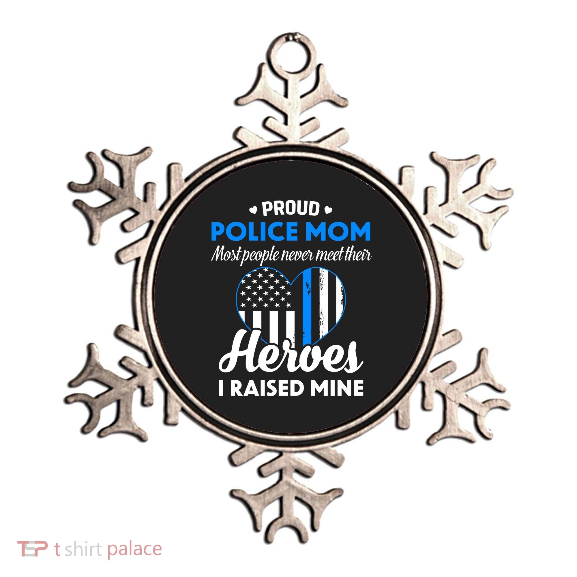 Proud Police Mom Law Enforcement Mother's Day Gift Ornament