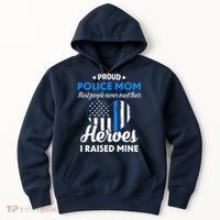 Proud Police Mom Law Enforcement Mother's Day Gift Hoodie thumb 0