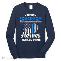 Proud Police Mom Law Enforcement Mother's Day Gift Long Sleeve Shirt thumb 0