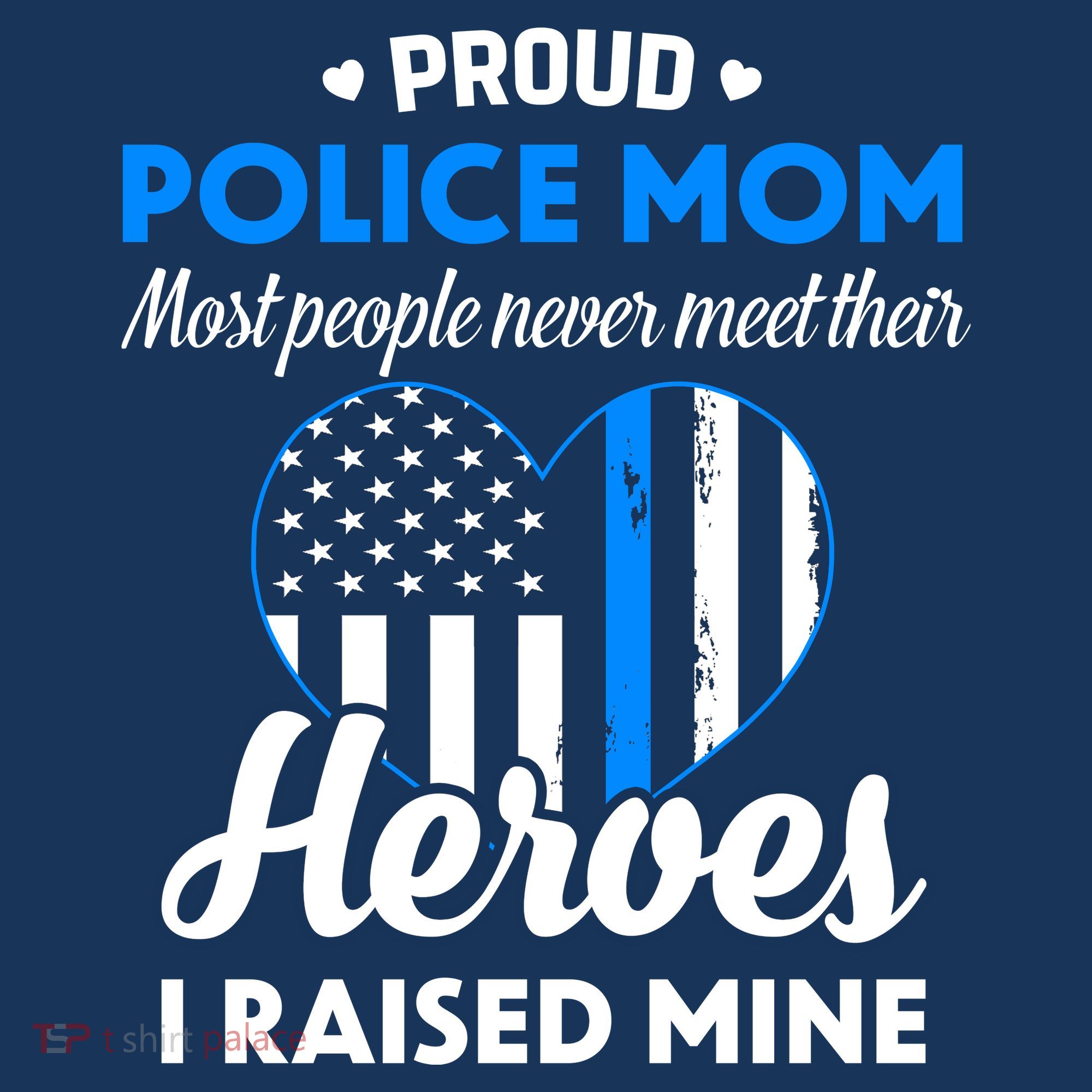 Proud Police Mom Law Enforcement Mother's Day Gift Long Sleeve Shirt