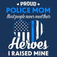 Proud Police Mom Law Enforcement Mother's Day Gift Women's Hoodie thumb 2