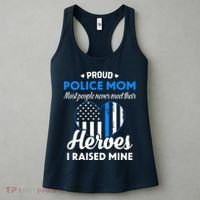 Proud Police Mom Law Enforcement Mother's Day Gift Women's Tank Top thumb 3