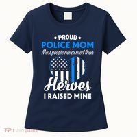 Proud Police Mom Law Enforcement Mother's Day Gift Women's T-Shirt thumb 0