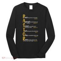 Pastor Preacher Minister Clergy Bible Verse Definition Long Sleeve Shirt thumb 0