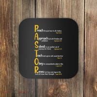 Pastor Preacher Minister Clergy Bible Verse Definition Coaster thumb 0