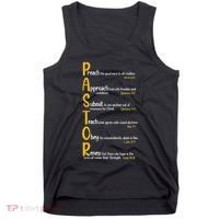 Pastor Preacher Minister Clergy Bible Verse Definition Tank Top thumb 0