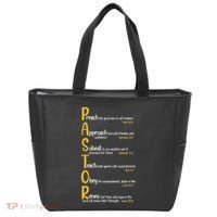 Pastor Preacher Minister Clergy Bible Verse Definition Tote Bag thumb 0