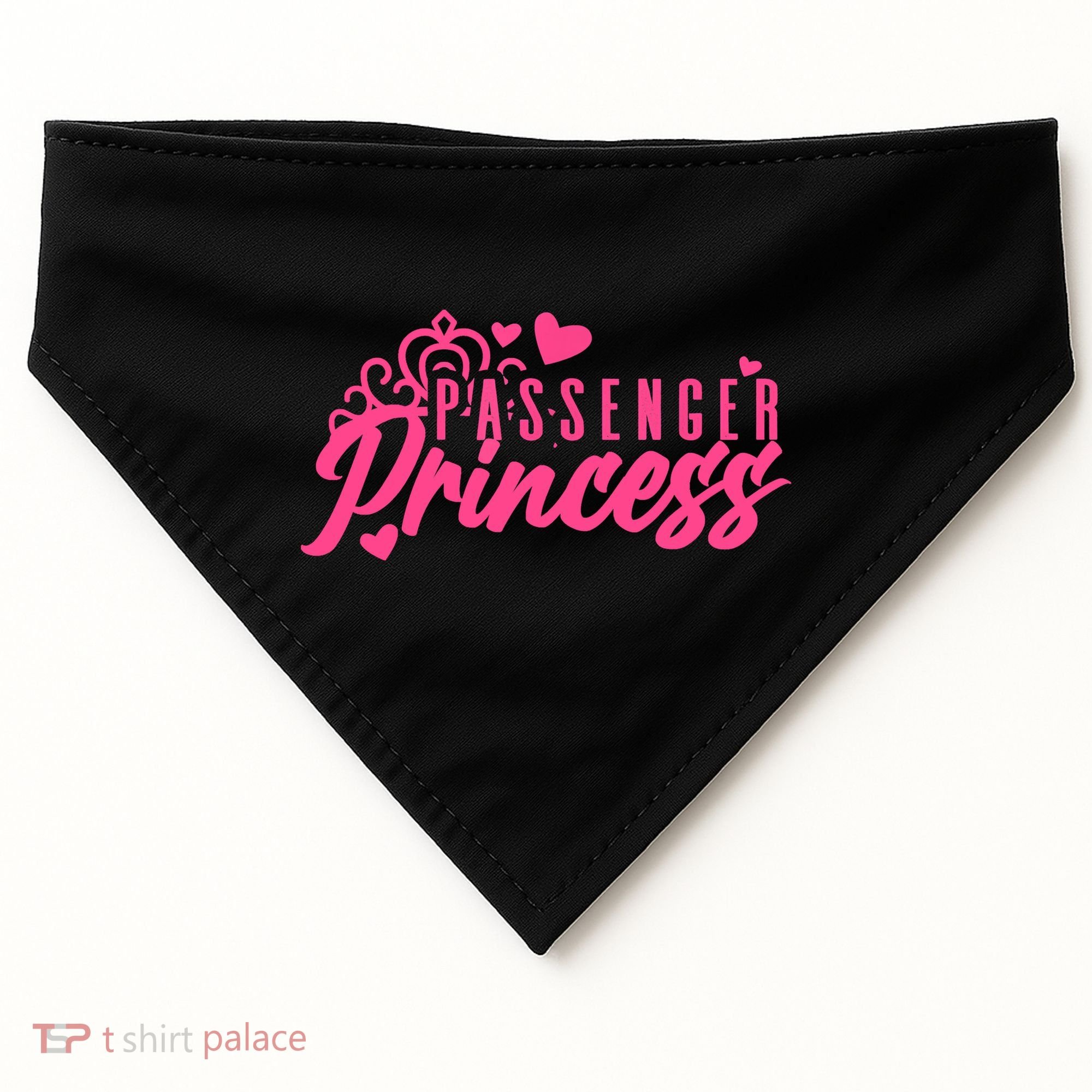 Passenger Princess Meme Women Passenger Seat Princess USA-Made Doggie Bandana