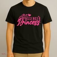Passenger Princess Meme Women Passenger Seat Princess T-Shirt thumb 3
