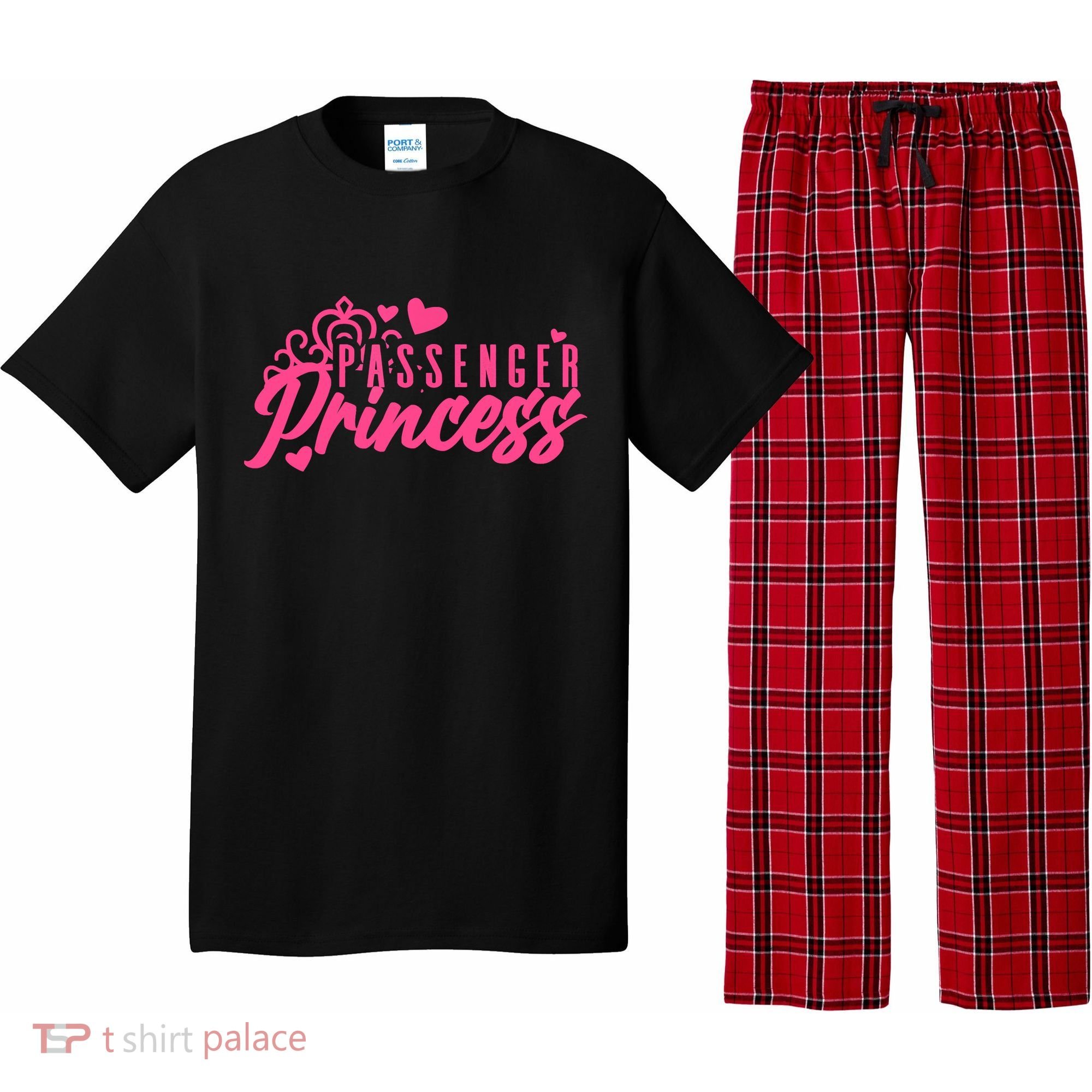 Passenger Princess Meme Women Passenger Seat Princess Pajama Set