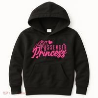 Passenger Princess Meme Women Passenger Seat Princess Kids Hoodie thumb 0
