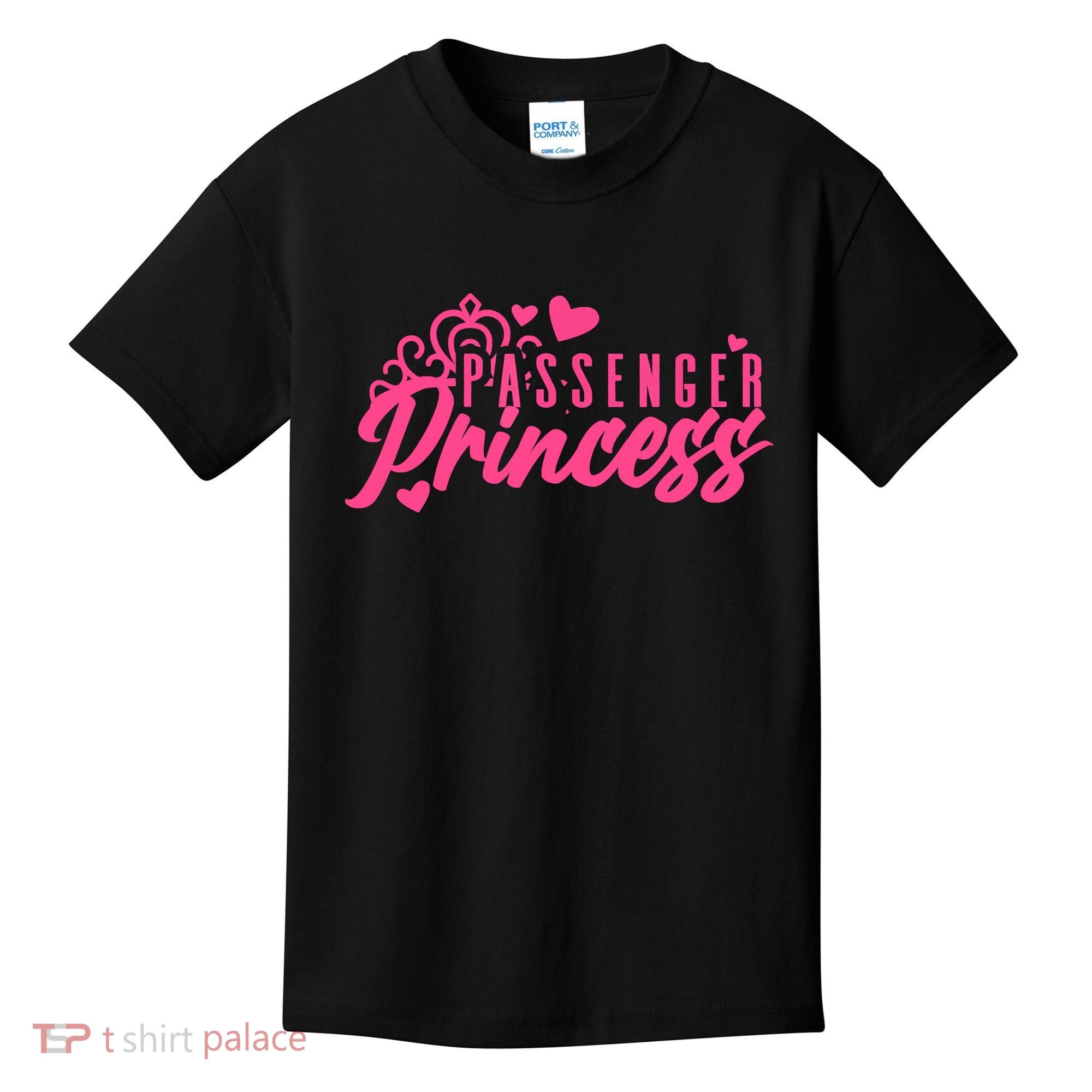 Passenger Princess Meme Women Passenger Seat Princess Kids T-Shirt