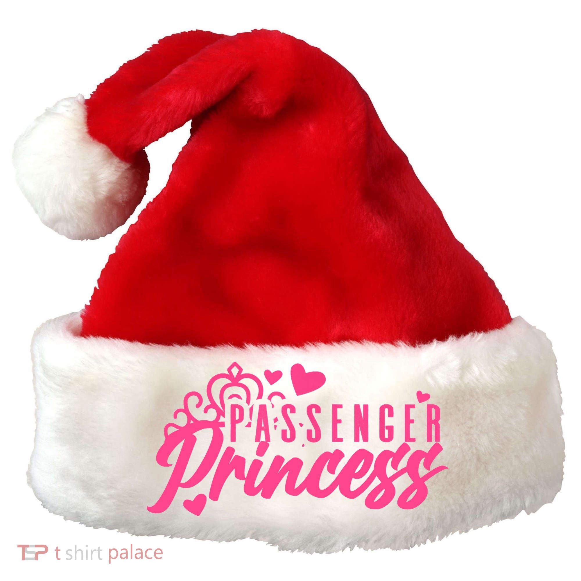 Passenger Princess Meme Women Passenger Seat Princess Santa Hat