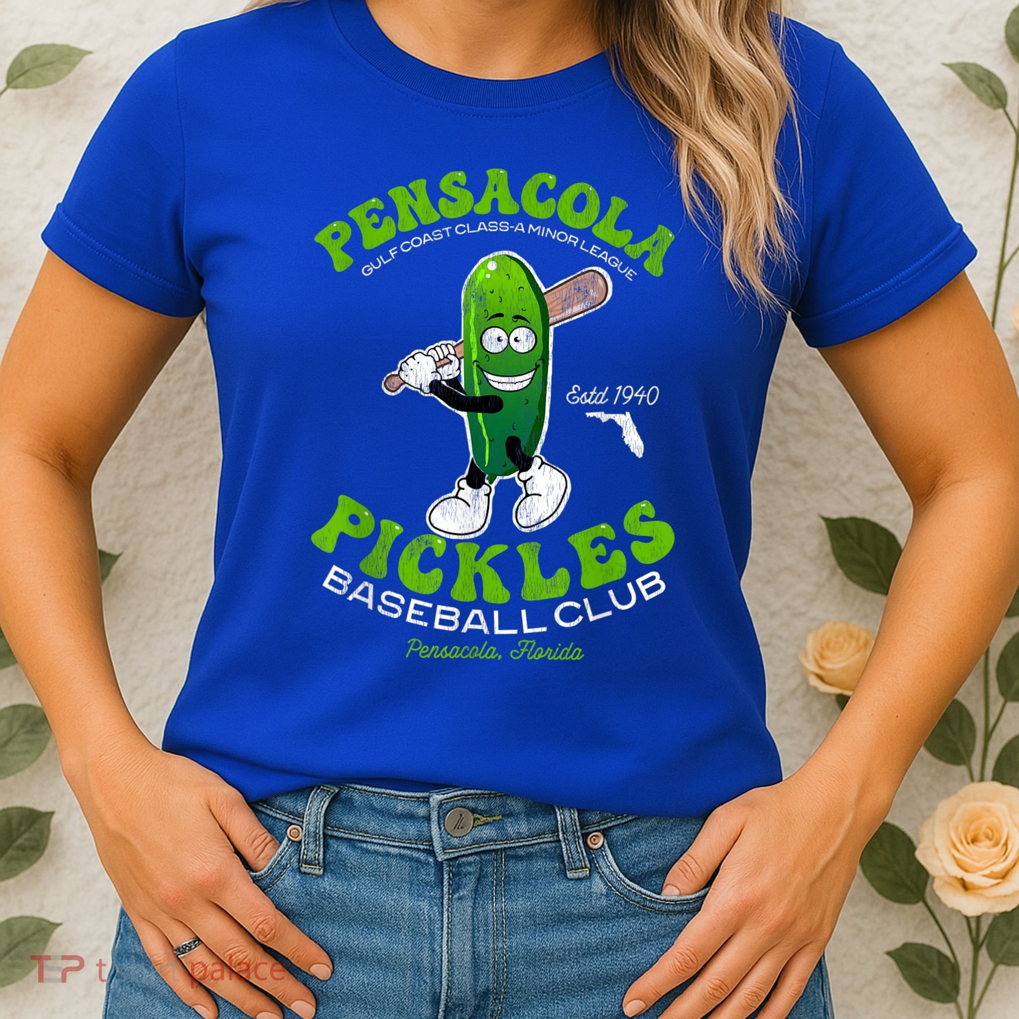 Pensacola Pickles Minor League Retro Baseball Team Women's T-Shirt