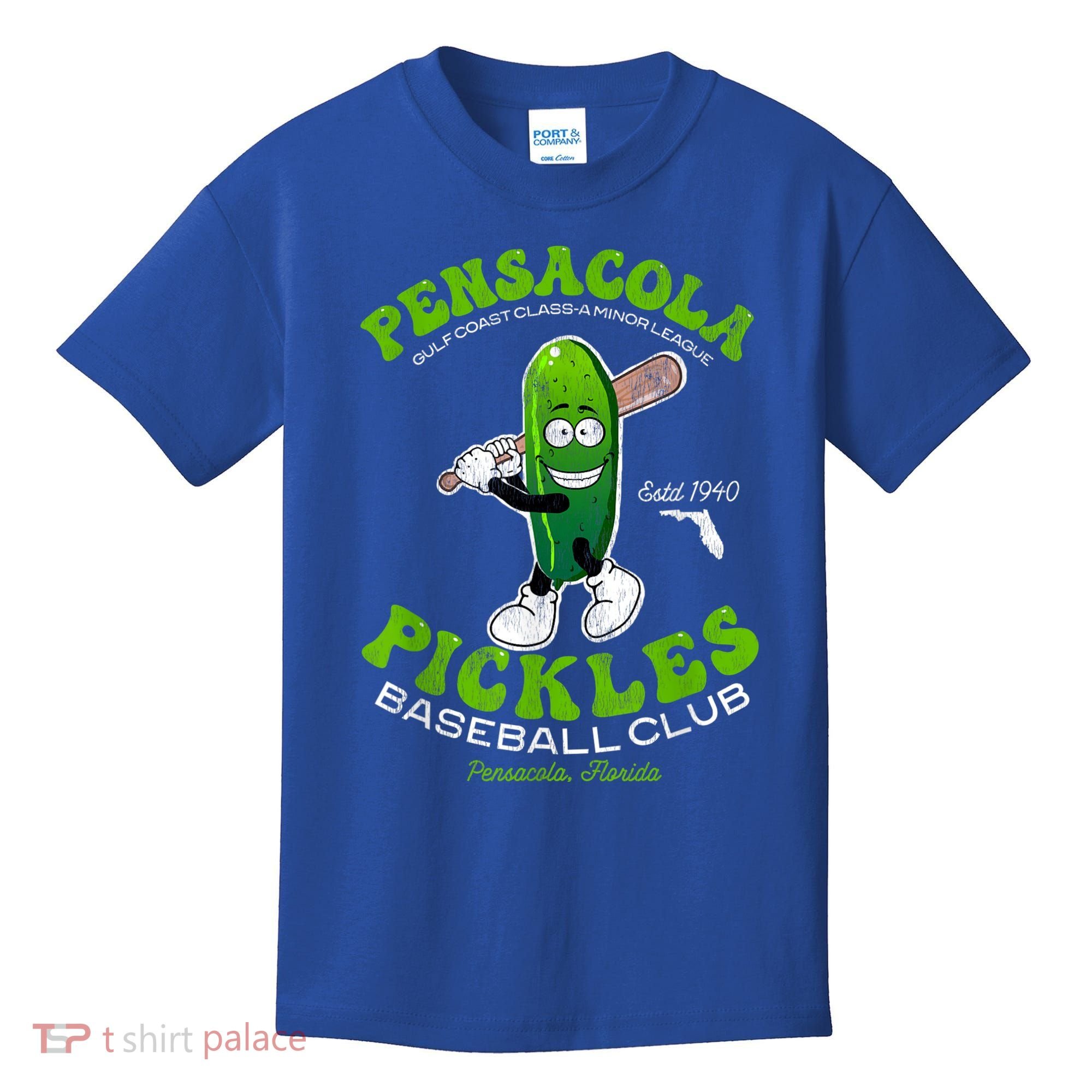 Pensacola Pickles Minor League Retro Baseball Team Kids T-Shirt