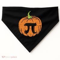 Pumpkin Pi Math Halloween Thanksgiving Pie Day Costume USA-Made Doggie Bandana thumb 0