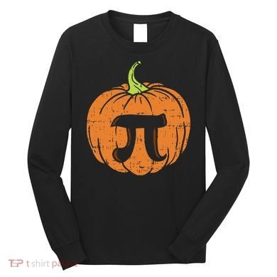 Pumpkin Pi Math Halloween Thanksgiving Pie Day Costume Long Sleeve Shirt