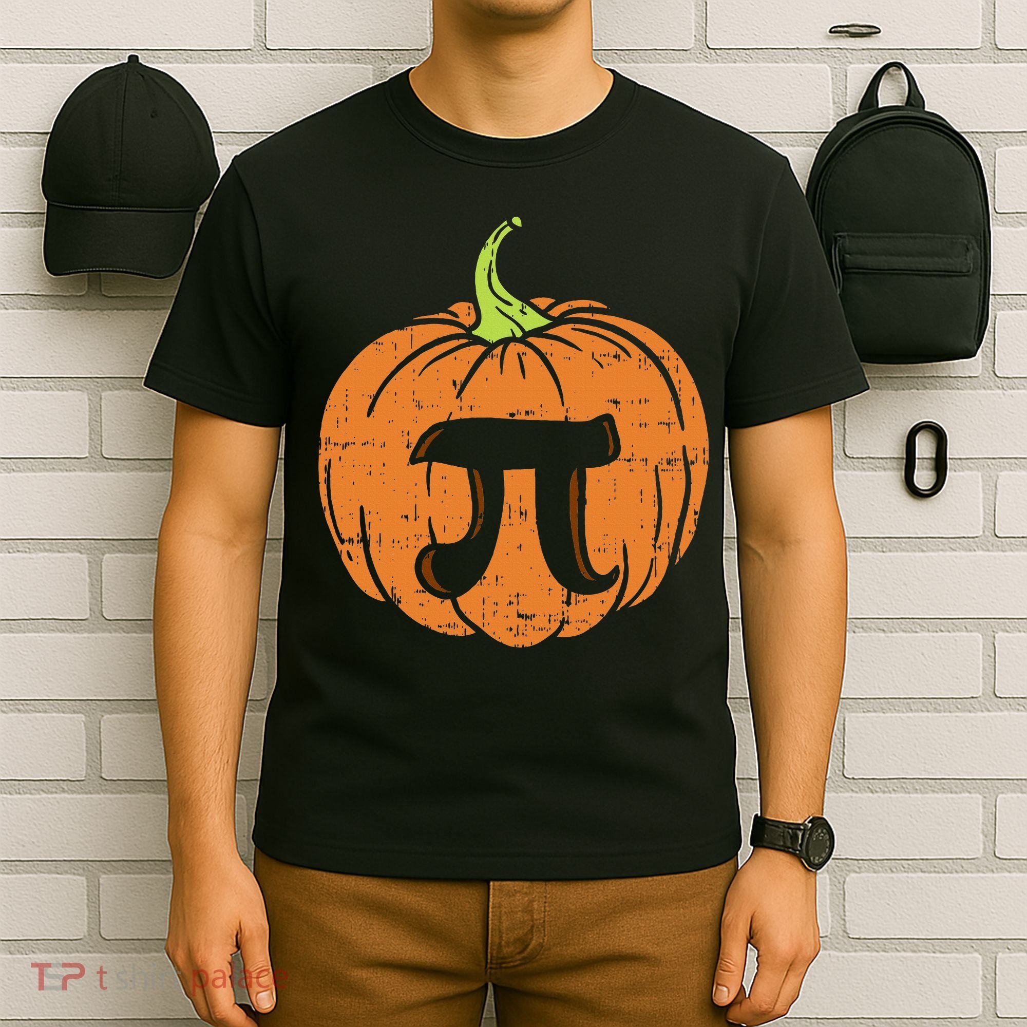 Pumpkin Pi Math Halloween Thanksgiving Pie Day Costume T-Shirt