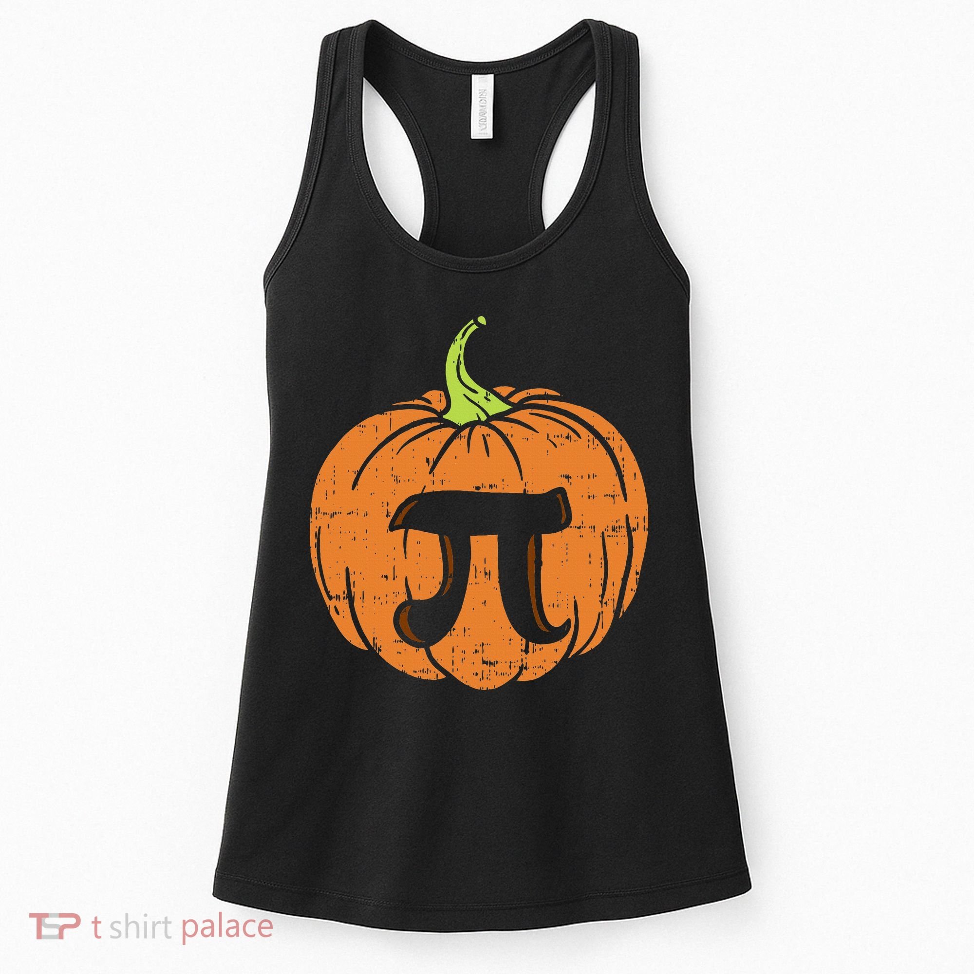 Pumpkin Pi Math Halloween Thanksgiving Pie Day Costume Women's Tank Top