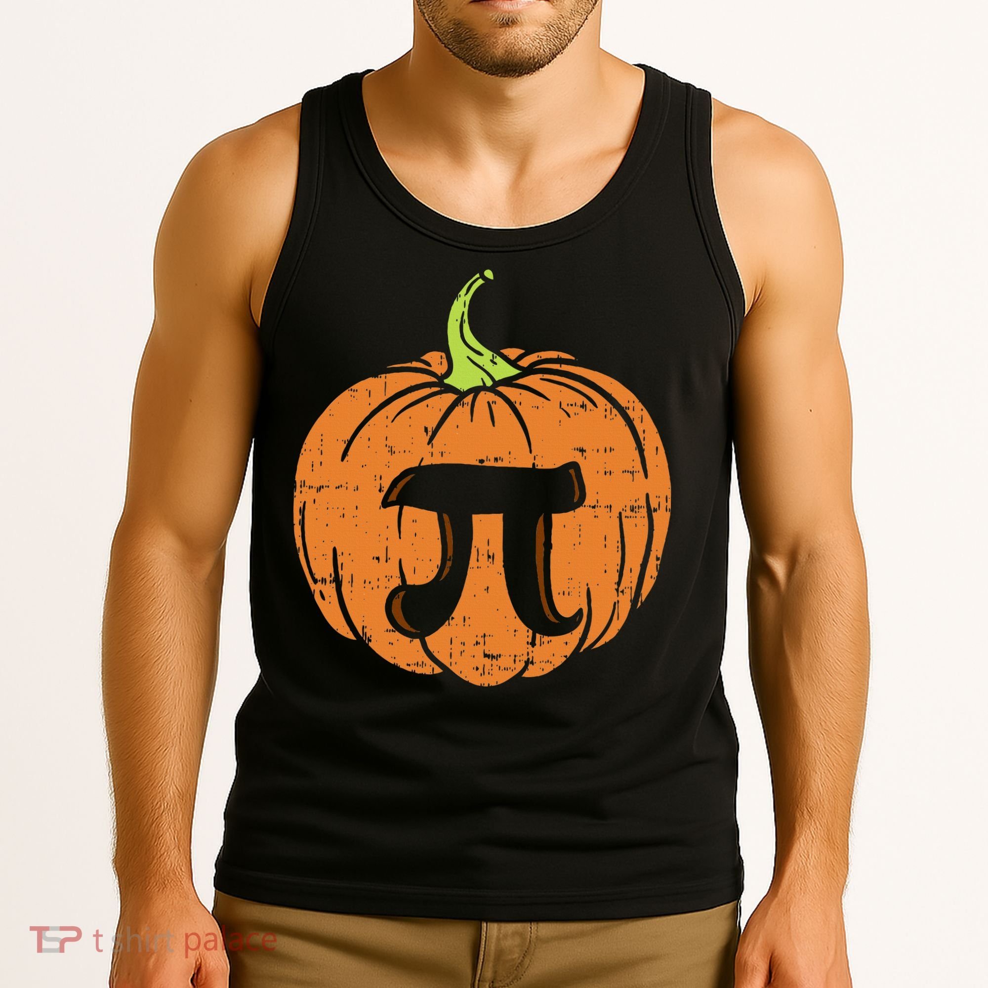 Pumpkin Pi Math Halloween Thanksgiving Pie Day Costume Tank Top