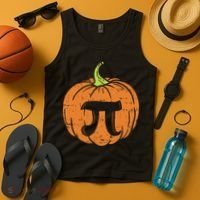 Pumpkin Pi Math Halloween Thanksgiving Pie Day Costume Tank Top thumb 4