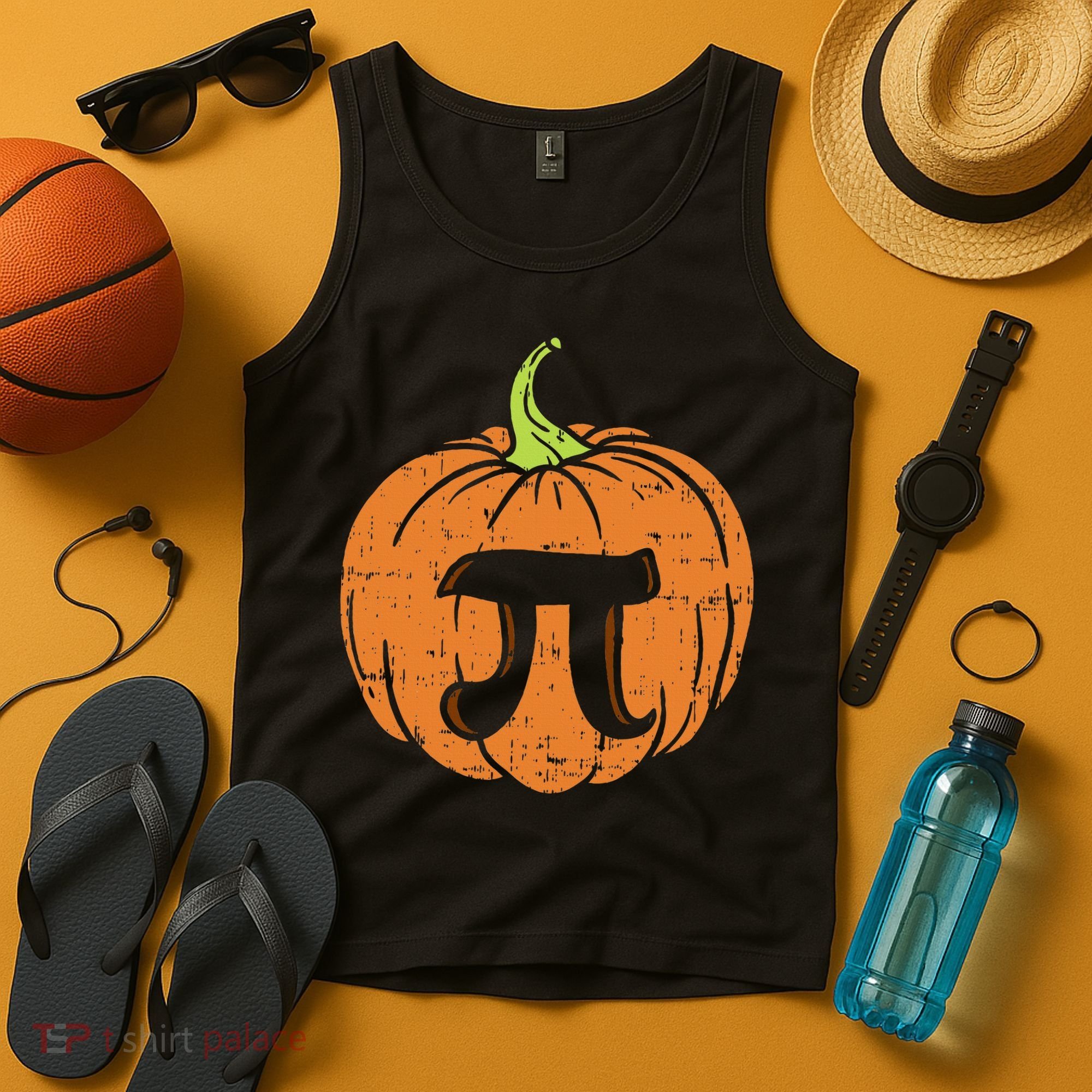 Pumpkin Pi Math Halloween Thanksgiving Pie Day Costume Tank Top
