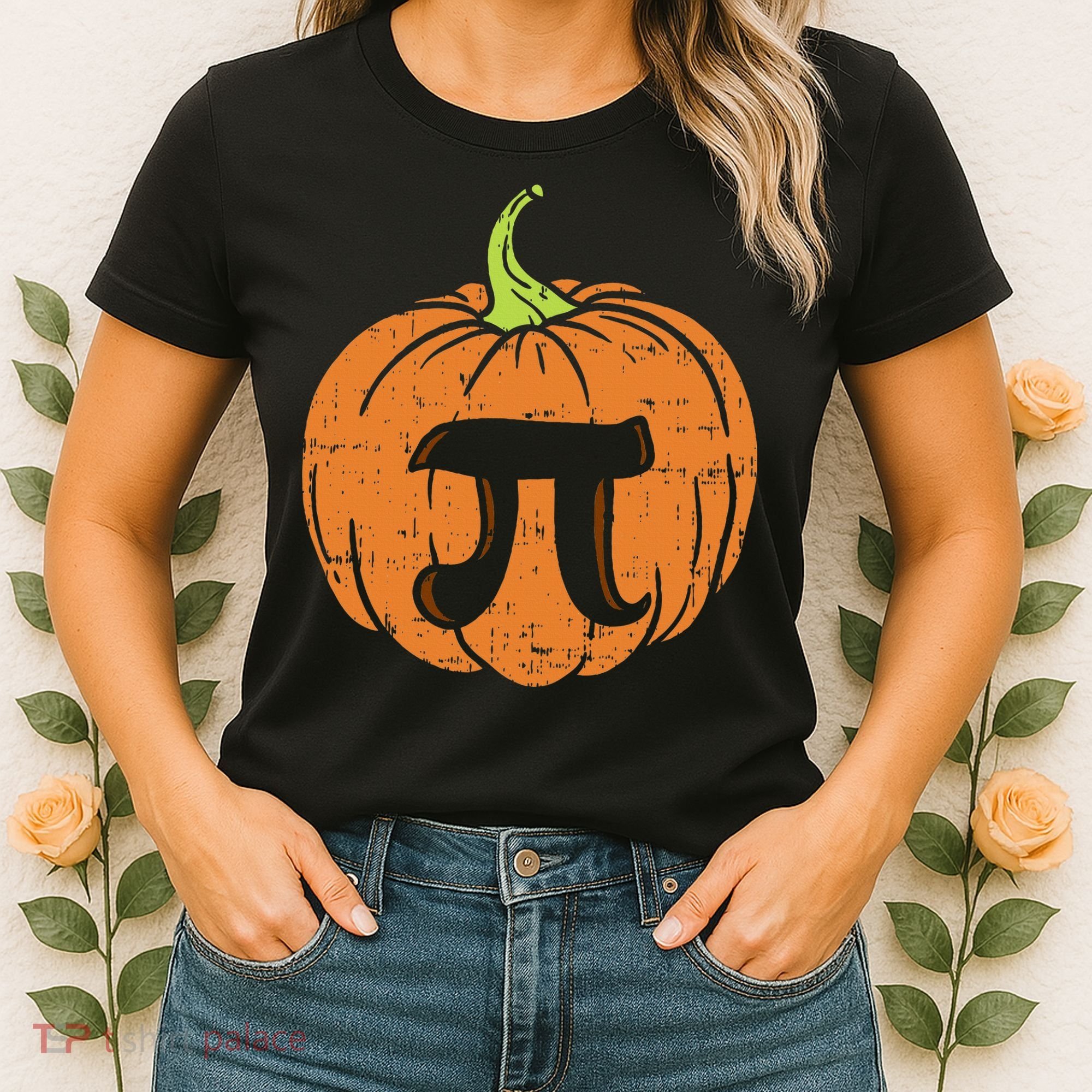 Pumpkin Pi Math Halloween Thanksgiving Pie Day Costume Women's T-Shirt