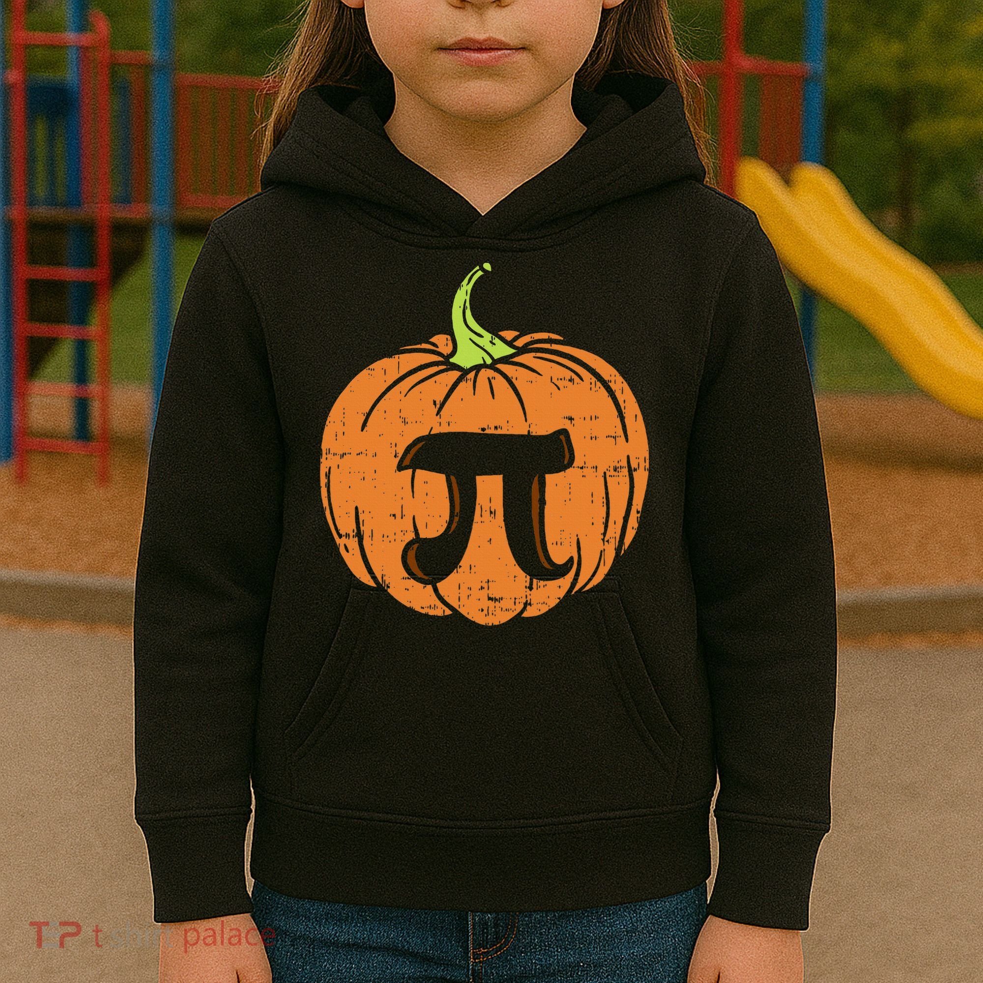 Pumpkin Pi Math Halloween Thanksgiving Pie Day Costume Kids Hoodie