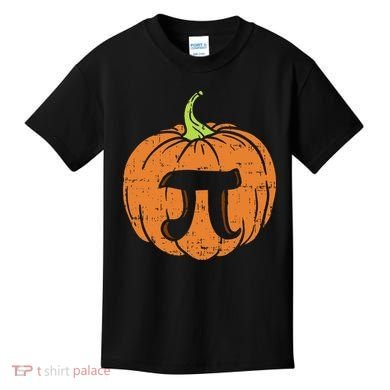 Pumpkin Pi Math Halloween Thanksgiving Pie Day Costume Kids T-Shirt
