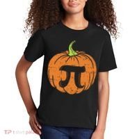 Pumpkin Pi Math Halloween Thanksgiving Pie Day Costume Kids T-Shirt thumb 2