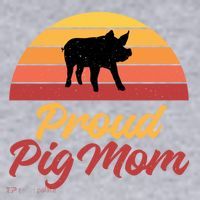 Proud Pig Mom Pig Owner Pig Farmer Pig Mother Gift Women's Sweatshirt thumb 2