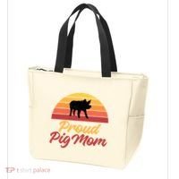 Proud Pig Mom Pig Owner Pig Farmer Pig Mother Gift Tote Bag thumb 3