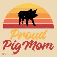 Proud Pig Mom Pig Owner Pig Farmer Pig Mother Gift Tote Bag thumb 4