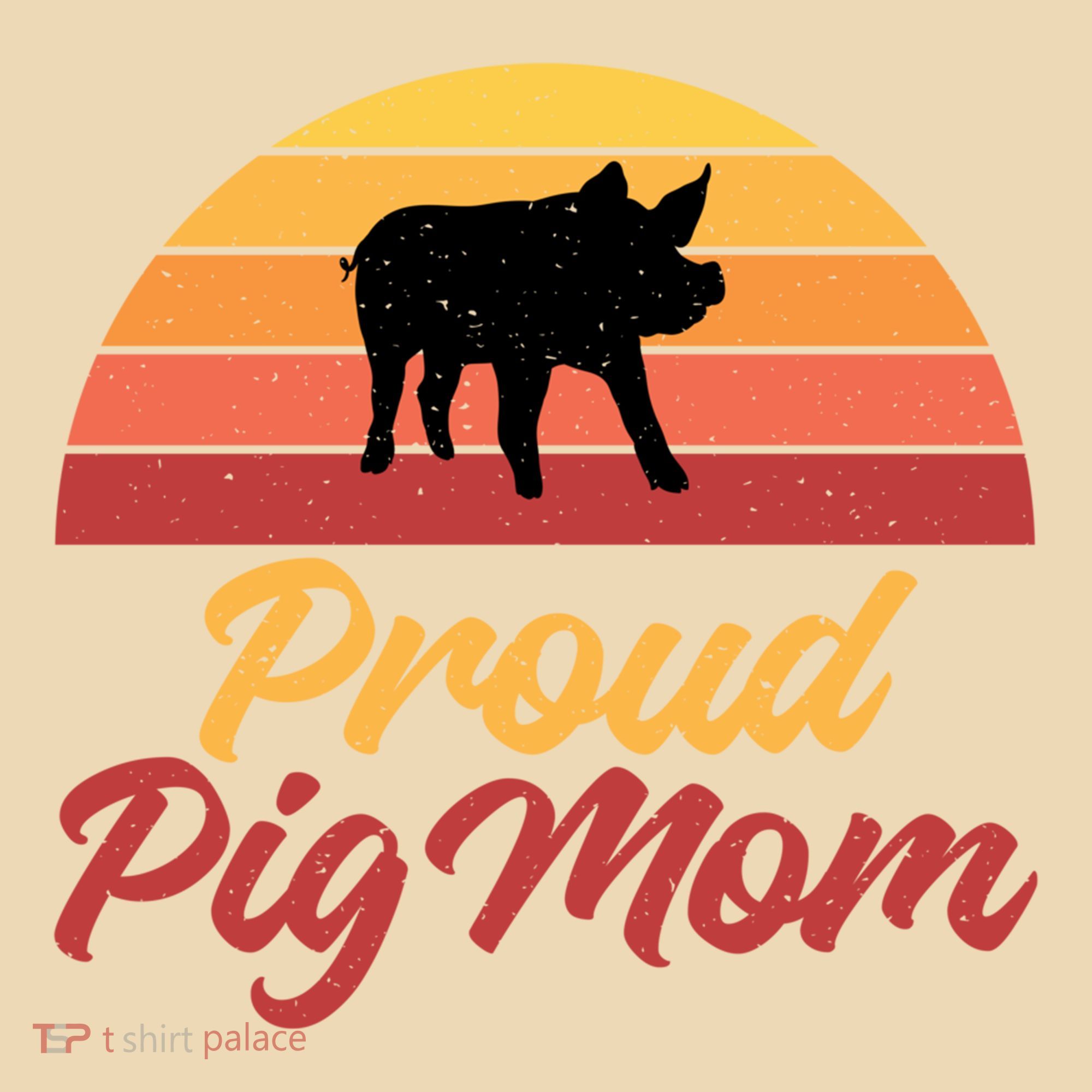 Proud Pig Mom Pig Owner Pig Farmer Pig Mother Gift Tote Bag