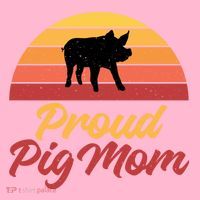 Proud Pig Mom Pig Owner Pig Farmer Pig Mother Gift Coaster thumb 2