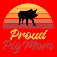 Proud Pig Mom Pig Owner Pig Farmer Pig Mother Gift Santa Hat thumb 1
