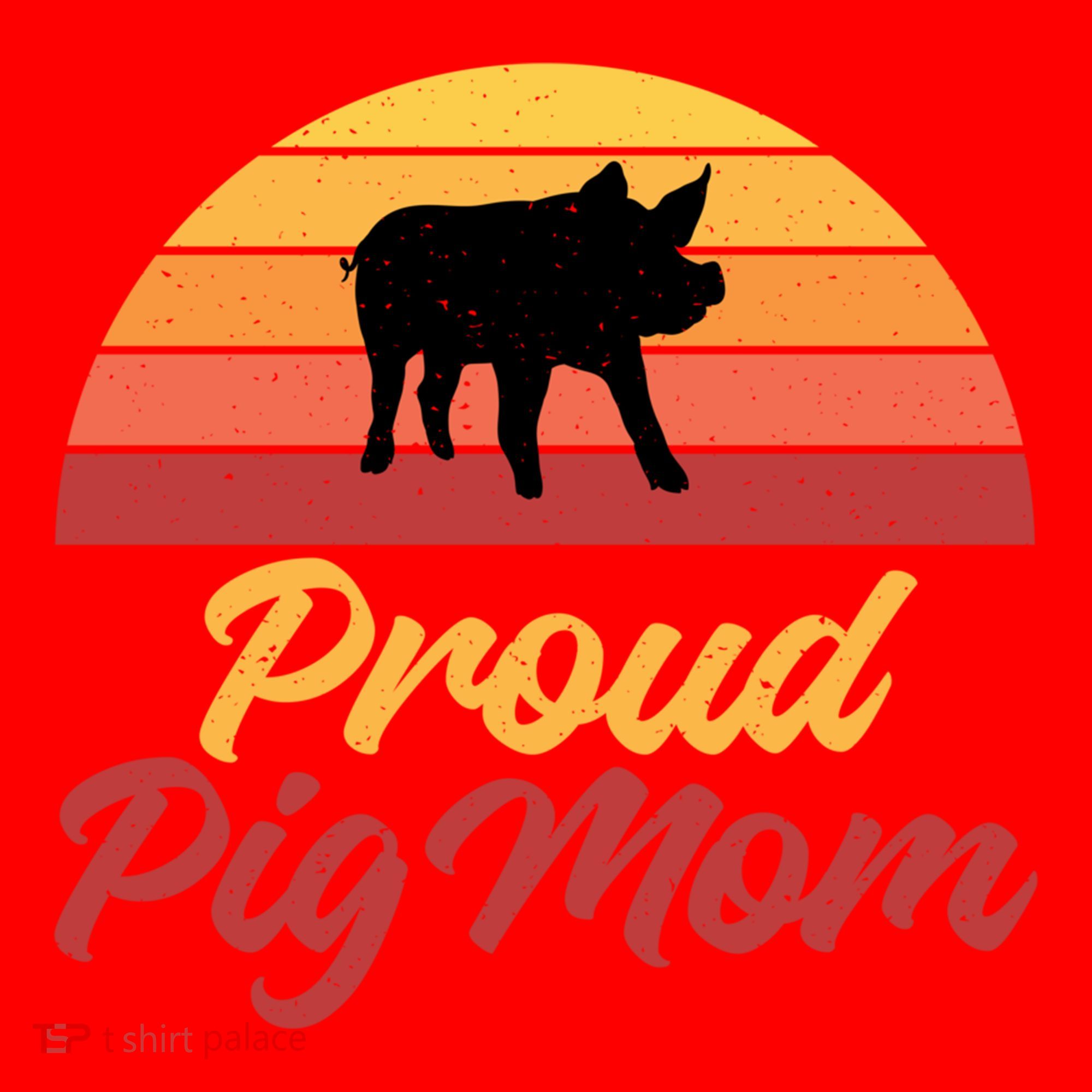 Proud Pig Mom Pig Owner Pig Farmer Pig Mother Gift Santa Hat