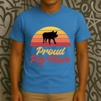 Proud Pig Mom Pig Owner Pig Farmer Pig Mother Gift T-Shirt thumb 3