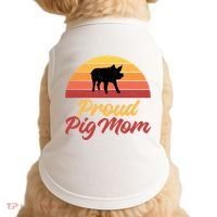 Proud Pig Mom Pig Owner Pig Farmer Pig Mother Gift Doggie Tank thumb 0